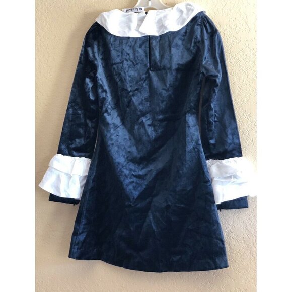 Nasty Gal To Be Adored Aga A-Line Ruffle Sleeve Velvet Dress - Picture 3 of 11